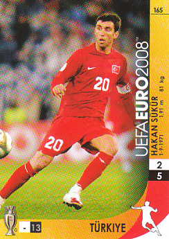Hakan Sukur Turkey Panini Euro 2008 Card Game #165